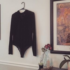 Sheer Black Bodysuit